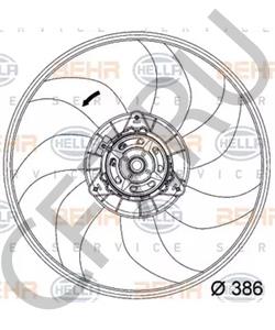13263552 Вентилятор, охлаждение двигателя GENERAL MOTORS в городе Москва