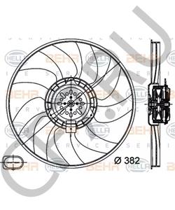 8K0959455C Вентилятор, охлаждение двигателя AUDI (FAW) в городе Москва