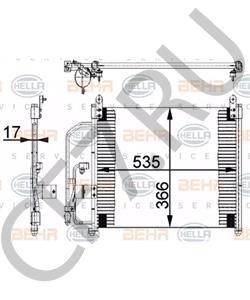 96303204 Конденсатор, кондиционер DAEWOO в городе Москва