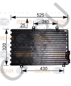 0000046433568 Конденсатор, кондиционер ALFA ROMEO в городе Королёв