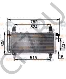 GJ6A-61-480B Конденсатор, кондиционер MAZDA в городе Москва