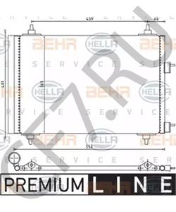 6455.AA Конденсатор, кондиционер PEUGEOT в городе Москва