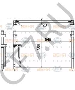 GE4T-61-480B Конденсатор, кондиционер MAZDA в городе Москва