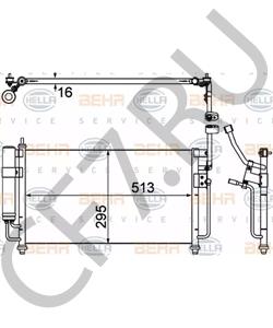 D4Y1-61-48ZB Конденсатор, кондиционер MAZDA в городе Москва