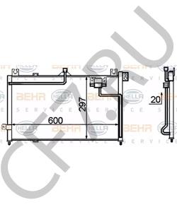 B02H-61-480B Конденсатор, кондиционер MAZDA в городе Москва