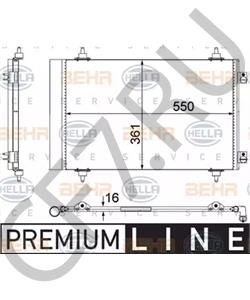 6455.EN Конденсатор, кондиционер PEUGEOT в городе Москва