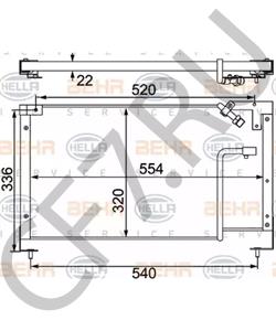 BR70-61-480A Конденсатор, кондиционер MAZDA в городе Москва