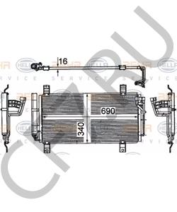 GSYD-61-48ZC Конденсатор, кондиционер MAZDA в городе Москва