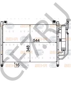 D6Y1-61-48Z Конденсатор, кондиционер MAZDA в городе Москва