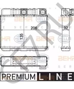 64 11 8 372 783 Теплообменник, отопление салона BMW (BRILLIANCE) в городе Москва