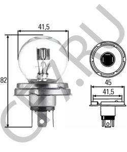 00101 Лампа накаливания, основная фара NORMAG в городе Москва