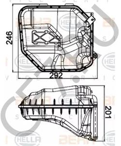 7L0 121 407 F Компенсационный бак, охлаждающая жидкость VW в городе Москва