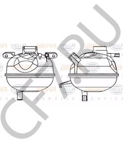 1304648 Компенсационный бак, охлаждающая жидкость OPEL в городе Москва
