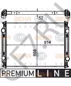 BHT C1673 Радиатор, охлаждение двигателя Freightliner в городе Москва