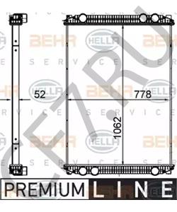 BHT 98476 Радиатор, охлаждение двигателя Freightliner в городе Москва