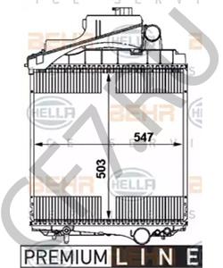 AL 17 1542 Радиатор, охлаждение двигателя JOHN DEERE в городе Москва