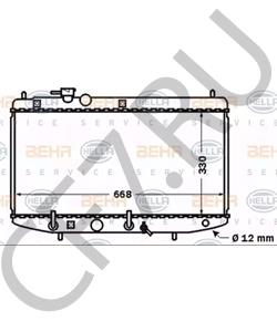 16400-87142-000 Радиатор, охлаждение двигателя DAIHATSU в городе Москва