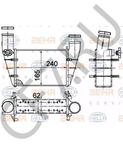 058145805H Интеркулер AUDI (FAW) в городе Москва