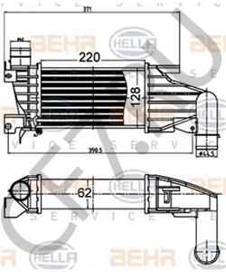 6302058 Интеркулер OPEL в городе Москва