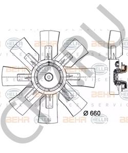 9945 4809 Вентилятор, охлаждение двигателя IVECO в городе Королёв