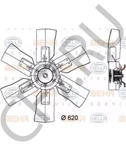 51 06601 0221 Вентилятор, охлаждение двигателя MAN в городе Москва