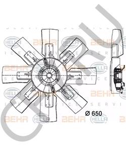 8604 052 Вентилятор, охлаждение двигателя IVECO в городе Москва