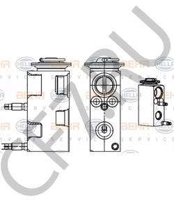6G9119849AD Расширительный клапан, кондиционер Ford в городе Москва
