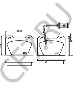 GBP90259 BLMC Комплект тормозных колодок, дисковый тормоз в городе Королёв