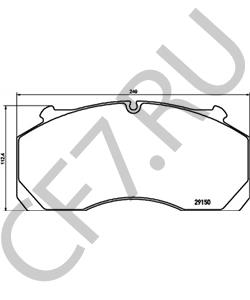 254625 BREDAMENARINIBUS Комплект тормозных колодок, дисковый тормоз в городе Королёв