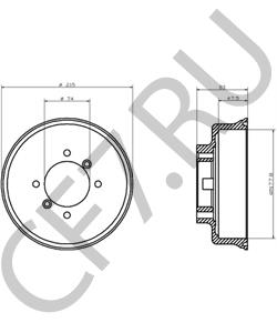 39722308 MINI Тормозной барабан в городе Королёв