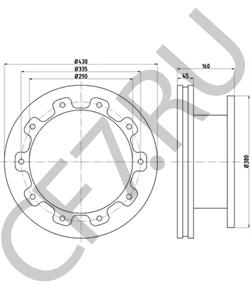9267066 GIGANT Тормозной диск в городе Королёв