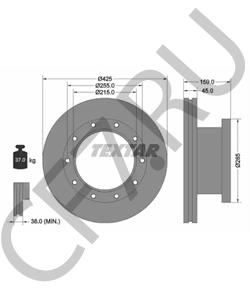 13162006 INBUS Тормозной диск в городе Королёв