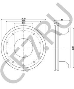 M 2001 3501 GIGANT Тормозной диск в городе Королёв