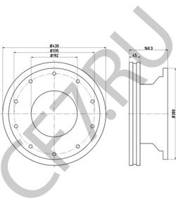 CVD575 Hitachi Тормозной диск в городе Королёв