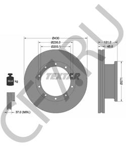 657303 DENNIS Тормозной диск в городе Королёв