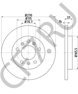88964169 BUICK (SGM) Тормозной диск в городе Королёв