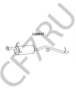 1743087Z04 PIAGGIO Глушитель выхлопных газов конечный в городе Королёв