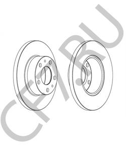 4246J8 Peugeot-Citroen ДИСКИ ТОРМОЗНЫЕ в городе Королёв