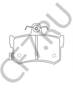 GBP90323 MEGA Комплект тормозных колодок, дисковый тормоз в городе Королёв