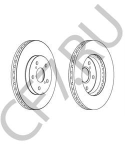 4351206130 TOYOTA (GAC) Тормозной диск в городе Королёв