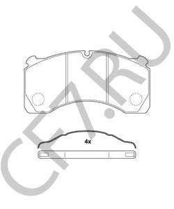 15224835 MERITOR Комплект тормозных колодок, дисковый тормоз в городе Королёв