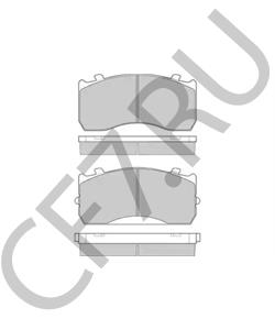 9291045 SAETA Комплект тормозных колодок, дисковый тормоз в городе Королёв