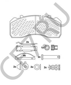 41142152 VDL Комплект тормозных колодок, дисковый тормоз в городе Королёв