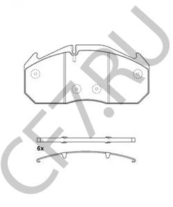 68325011 VAN HOOL Комплект тормозных колодок, дисковый тормоз в городе Королёв