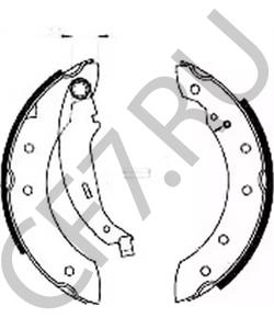 10040701 SAIC MOTOR Комплект тормозных колодок в городе Королёв