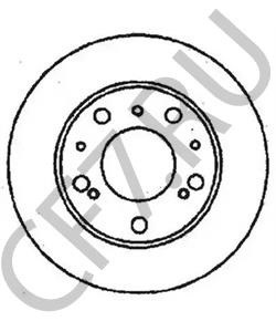 424695 AUVERLAND Тормозной диск в городе Королёв