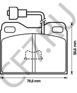 GBP538 LDV Комплект тормозных колодок, дисковый тормоз в городе Королёв