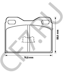 GBP539 LDV Комплект тормозных колодок, дисковый тормоз в городе Королёв