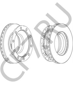 017870 SCHMITZ CARGOBULL Тормозной диск в городе Королёв