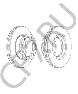 II371910061 Knorr-Bremse Диск тормозной задний в городе Королёв